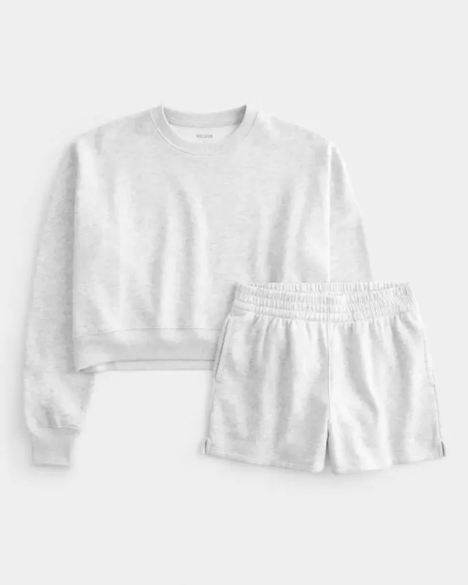 Easy Crew Sweatshirt & Fleece Shorts Bundle
