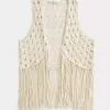Easy Crochet-Style Fringe Vest
