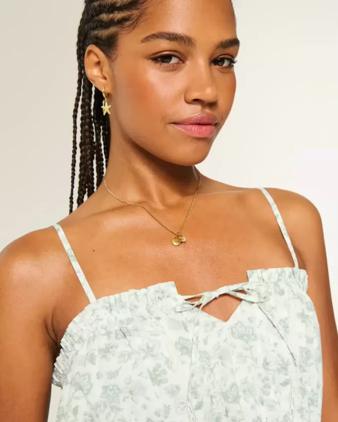 Easy Crop Strapless Lace Inset Tube Top