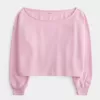 Easy Double Off-the-Shoulder Sweatshirt