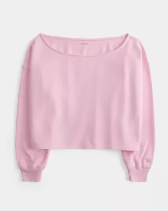 Easy Double Off-the-Shoulder Sweatshirt