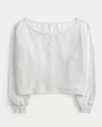 Easy Double Off-the-Shoulder Sweatshirt