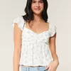 Easy Flutter Sleeve Babydoll Top