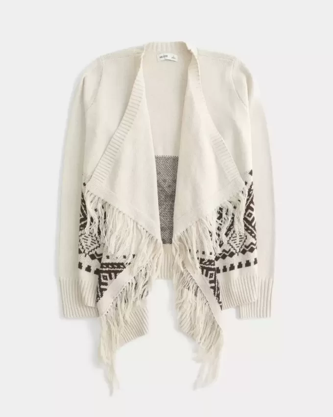 Easy Fringe No-Close Cardigan