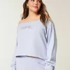 Easy Graphic Double Off-the-Shoulder Sweatshirt