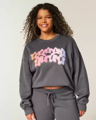 Easy Logo Graphic Crew Sweatshirt