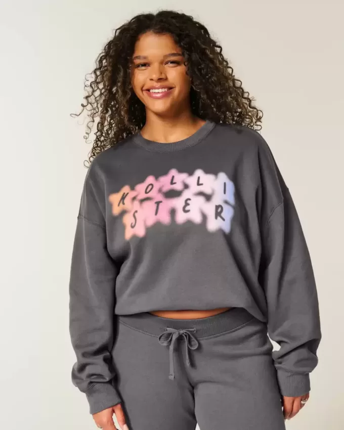 Easy Logo Graphic Crew Sweatshirt