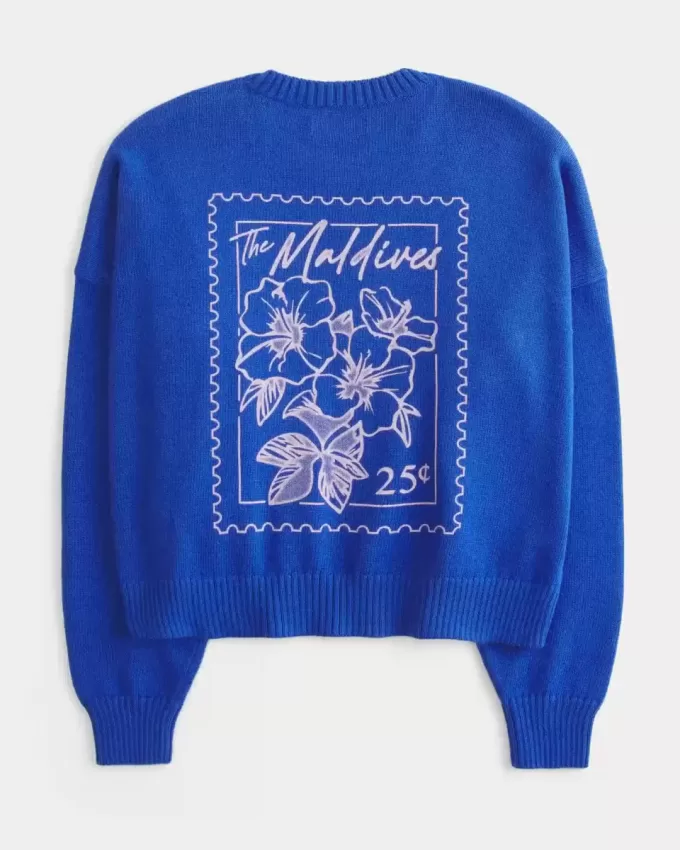 Easy Maldives Graphic Crew Sweater