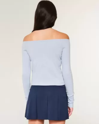 Easy New York Graphic Off-the-Shoulder Top