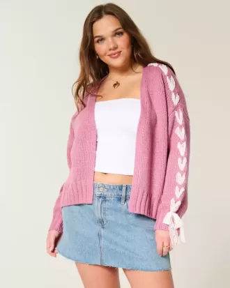 Easy No-Close Lace Sleeve Cardigan