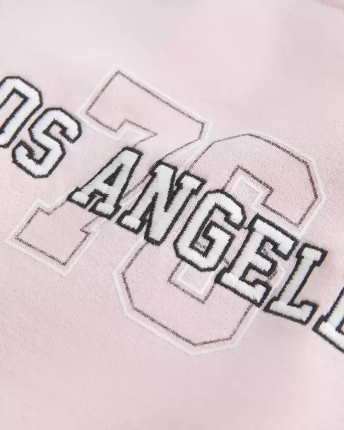 Easy Off-the-Shoulder Los Angeles Graphic Sweatshirt