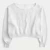 Easy Off-the-Shoulder Number Graphic Sweatshirt