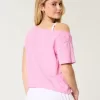 Easy Off-the-Shoulder Snoopy Graphic Tee