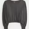 Easy Off-the-Shoulder Terry Sweatshirt