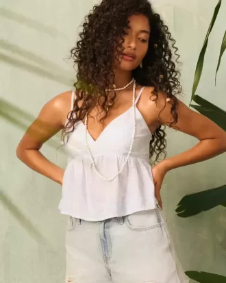 Easy Paisley Pattern Babydoll Top