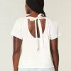 Easy Ribbon Tie-Back Heart Graphic Tee
