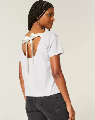 Easy Ribbon Tie-Back New York Graphic Tee