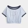 Easy Short-Sleeve Terry Fleece Graphic Sweatshirt