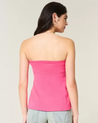 Easy Strapless Tie-Bust Babydoll Top