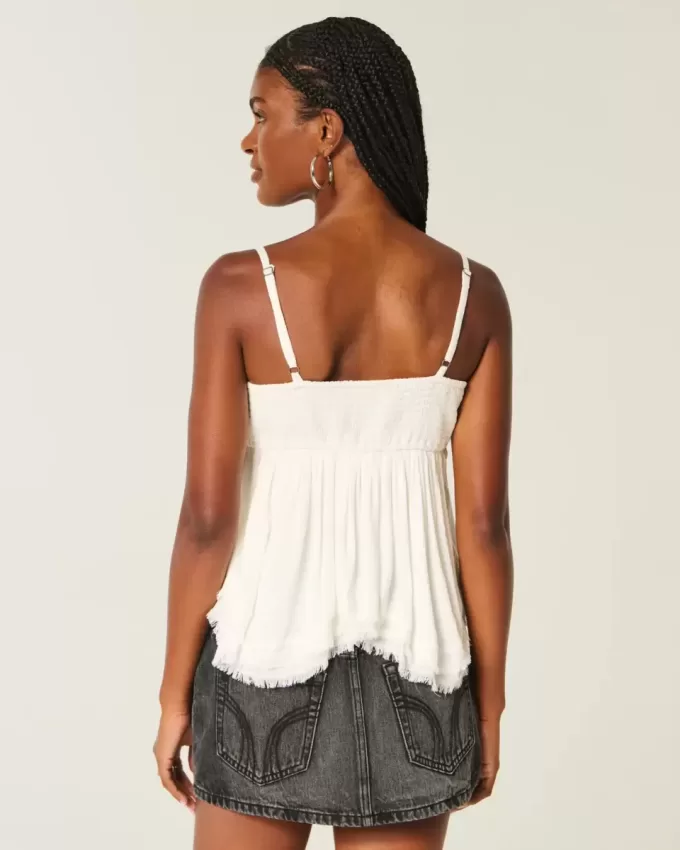 Easy Studded Babydoll Top