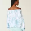 Easy Tie-Dye Double Off-the-Shoulder Sweatshirt