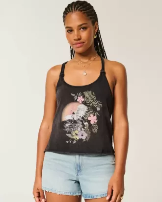Easy Trend Drop Surf Graphic Tank