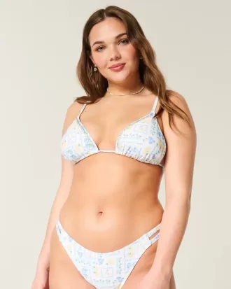 Embellished Triangle Bikini Top