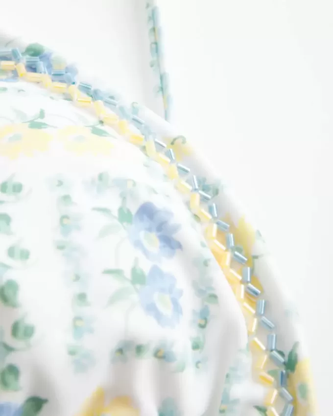 Embellished Triangle Bikini Top