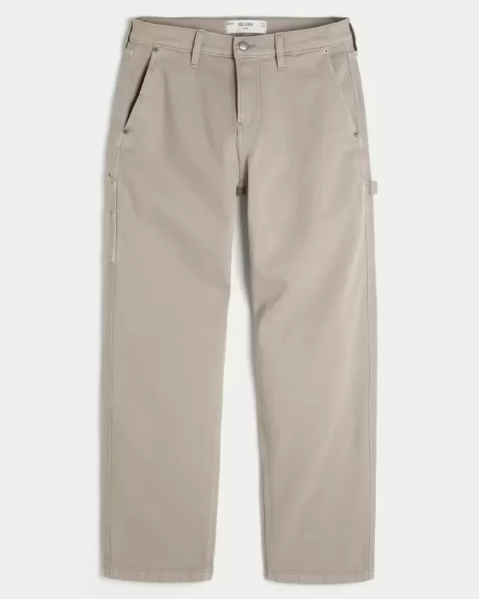 Embroidered Loose Painter Jeans