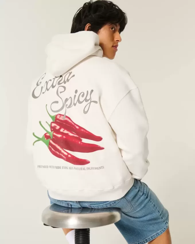 Extra Spicy Peppers Graphic Hoodie