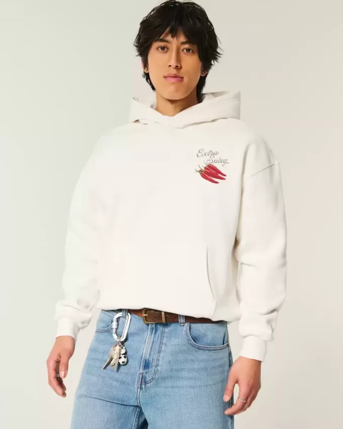Extra Spicy Peppers Graphic Hoodie