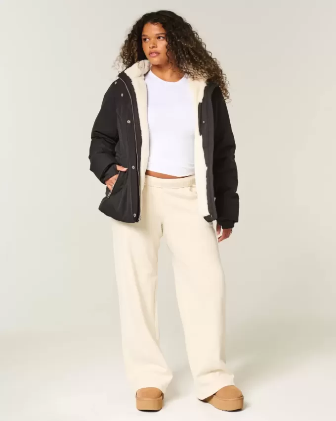 Faux Fur-Lined All-Weather Jacket