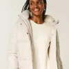 Faux Fur-Lined Puffer Jacket