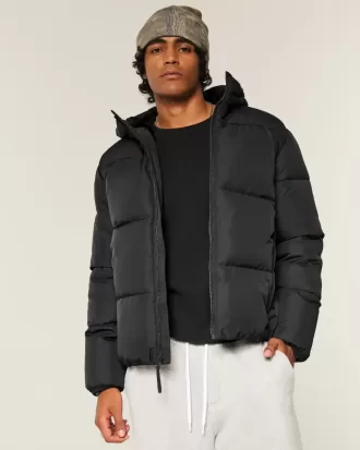 Faux Fur-Lined Puffer Jacket