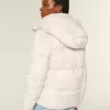 Faux Fur-Lined Puffer Jacket