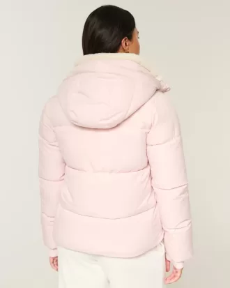 Faux Fur-Lined Puffer Jacket
