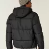 Faux Fur-Lined Puffer Jacket