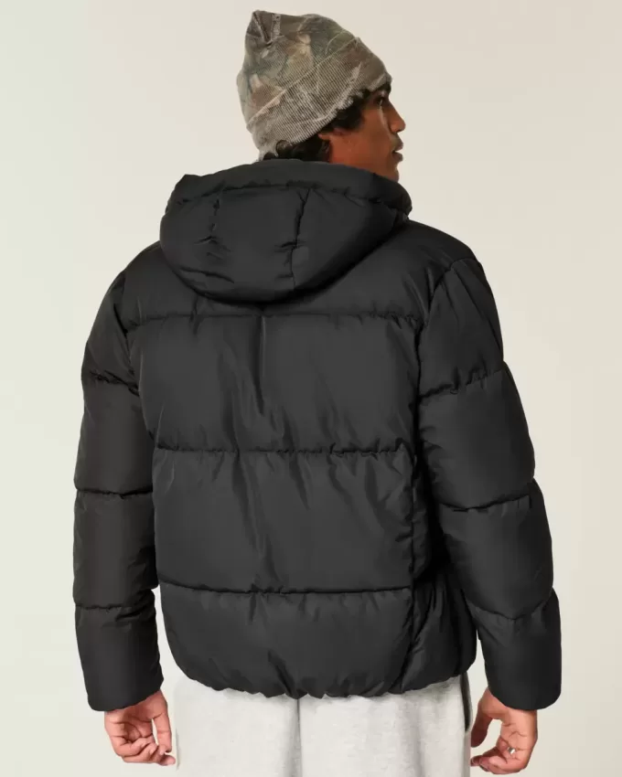 Faux Fur-Lined Puffer Jacket