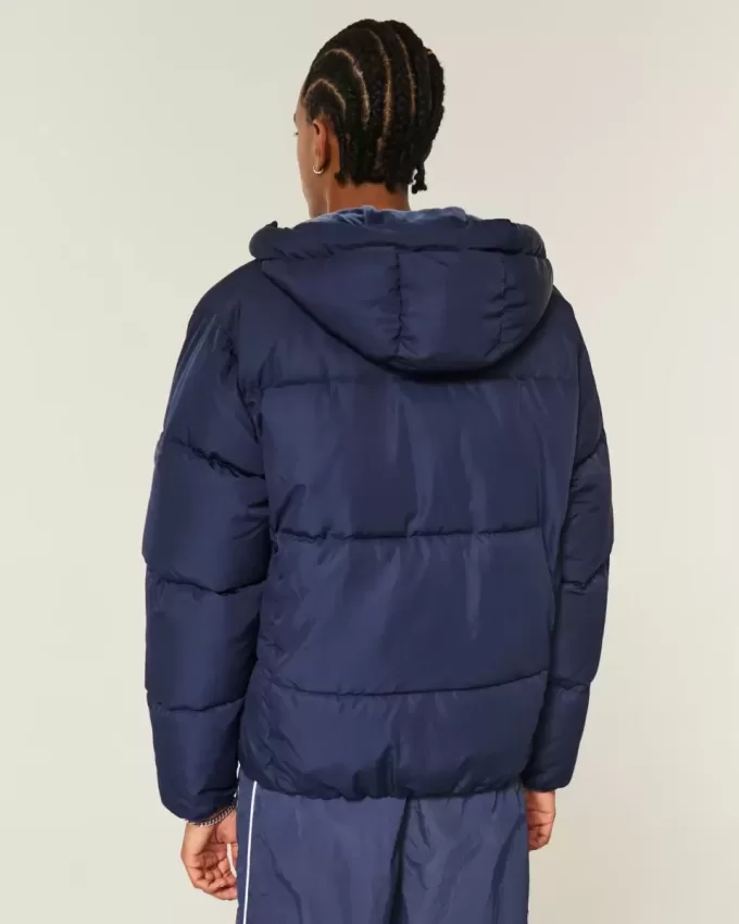 Faux Fur-Lined Puffer Jacket