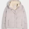 Faux Fur-Lined Puffer Jacket