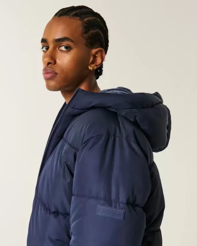 Faux Fur-Lined Puffer Jacket