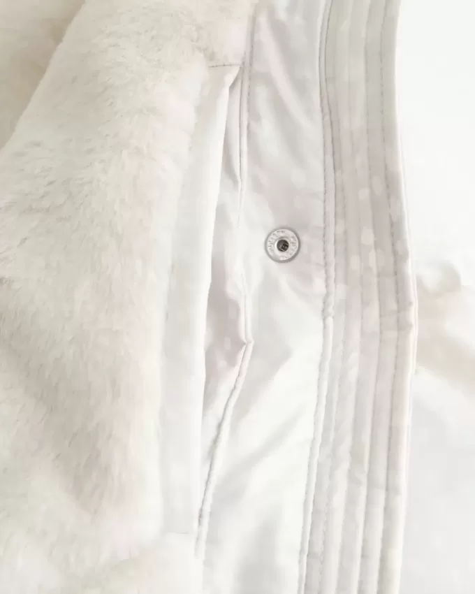 Faux Fur-Lined Puffer Jacket