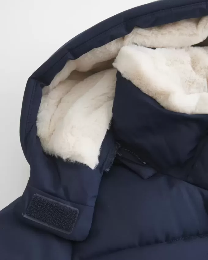 Faux Fur-Lined Puffer Jacket