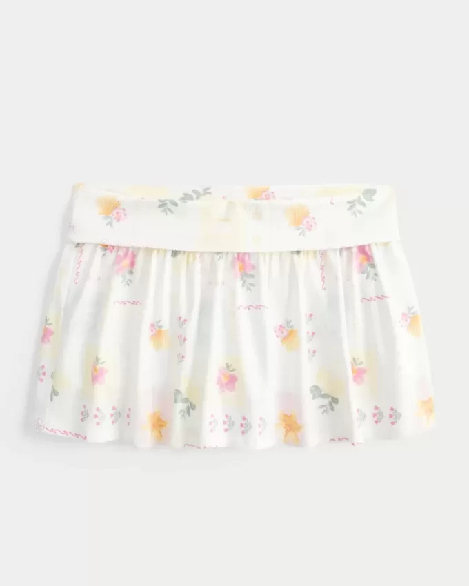 Foldover Knit Mini Skort