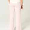 Foldover Waist Knit Flare Pants
