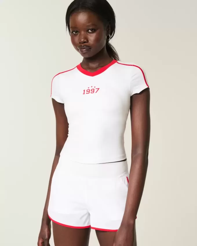 Gilly Hicks Active Graphic Baby Tee Gilly Hicks Active Graphic Baby Tee