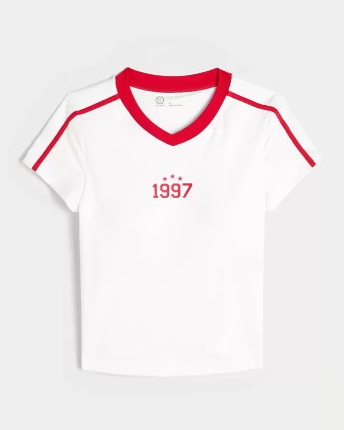 Gilly Hicks Active Graphic Baby Tee Gilly Hicks Active Graphic Baby Tee