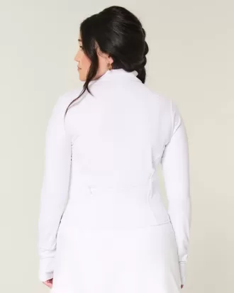 Gilly Hicks Active Recharge Bow Double Zip Jacket