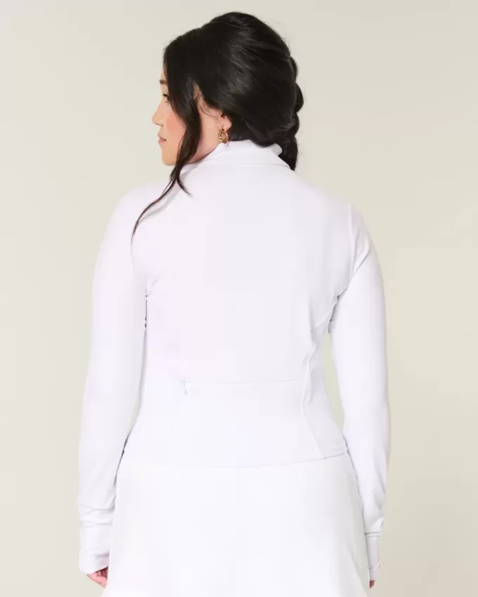 Gilly Hicks Active Recharge Bow Double Zip Jacket