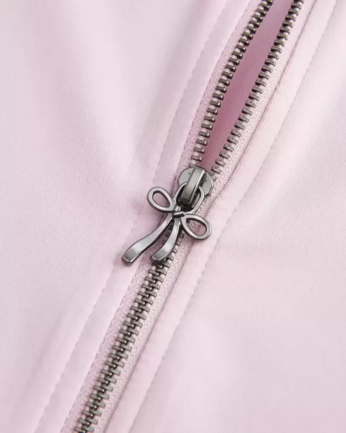 Gilly Hicks Active Recharge Bow Double Zip Jacket